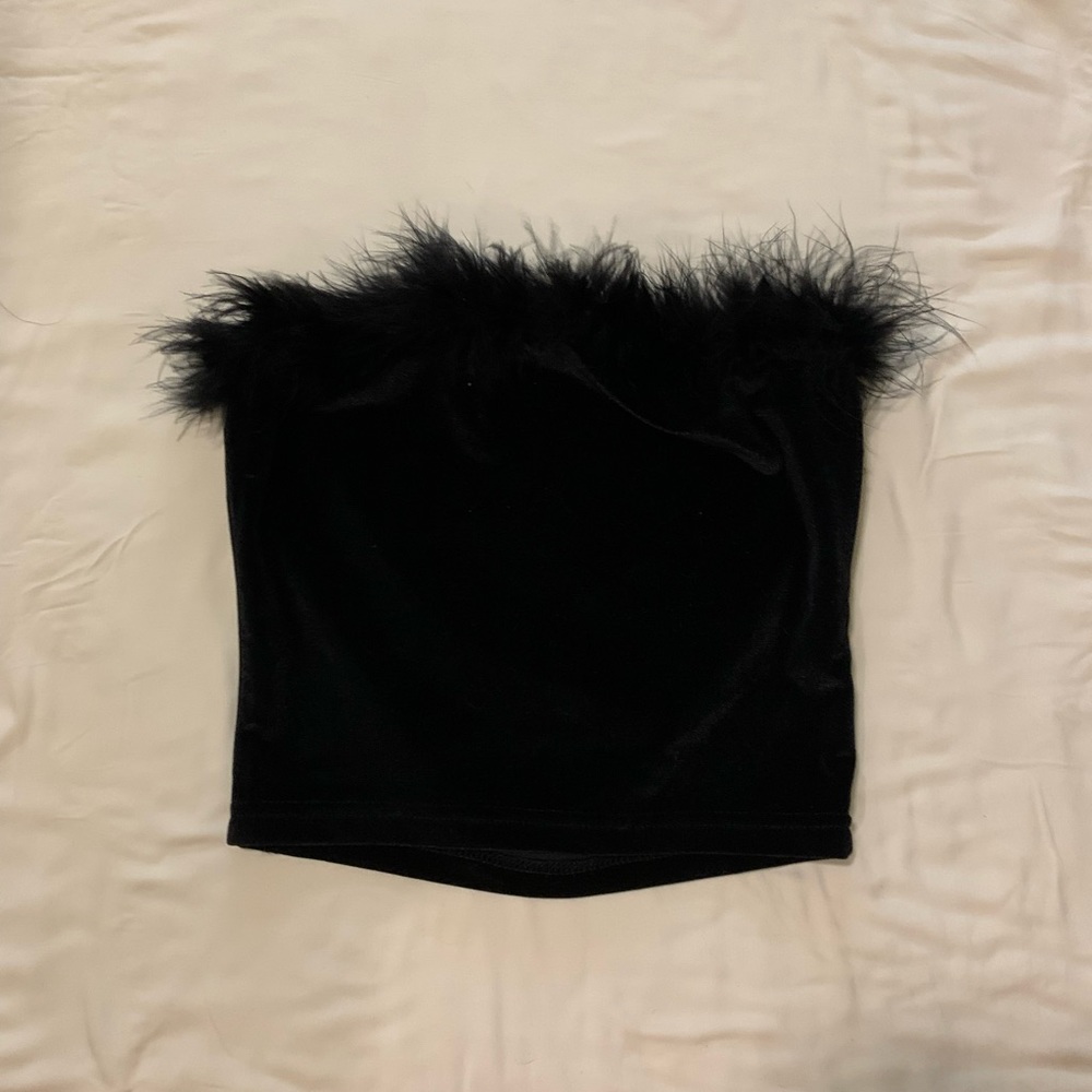 Feathery crop top